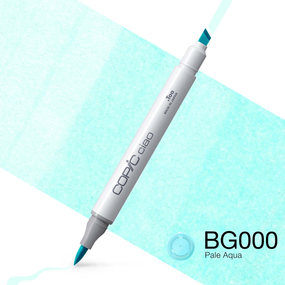 Copic Ciao dual-tip alcohol-based marker - BG000 Pale Aqua