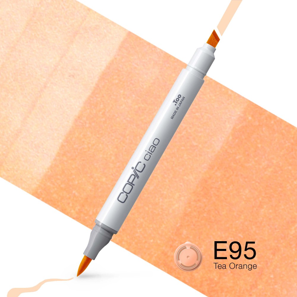 Copic Ciao dual-tip alcohol-based marker - E95 Tea Orange