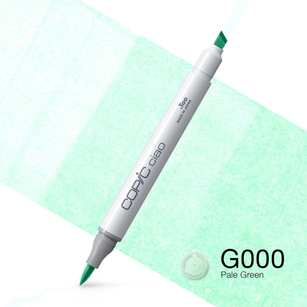 Copic Ciao dual-tip alcohol-based marker - G000 Pale Green