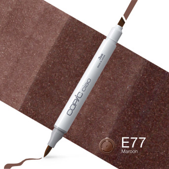 Copic Ciao dual-tip alcohol-based marker - E77 Maroon