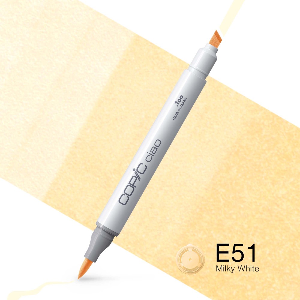 Marker dwustronny Copic Ciao - E51 Milky White