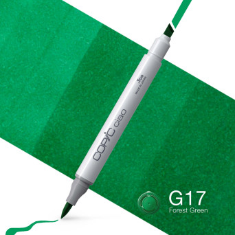 Copic Ciao dual-tip alcohol-based marker - G17 Forest Green