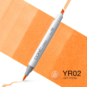 Copic Ciao dual-tip alcohol-based marker - YR02 Light Orange