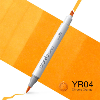 Copic Ciao dual-tip alcohol-based marker - YR04 Chrome Orange