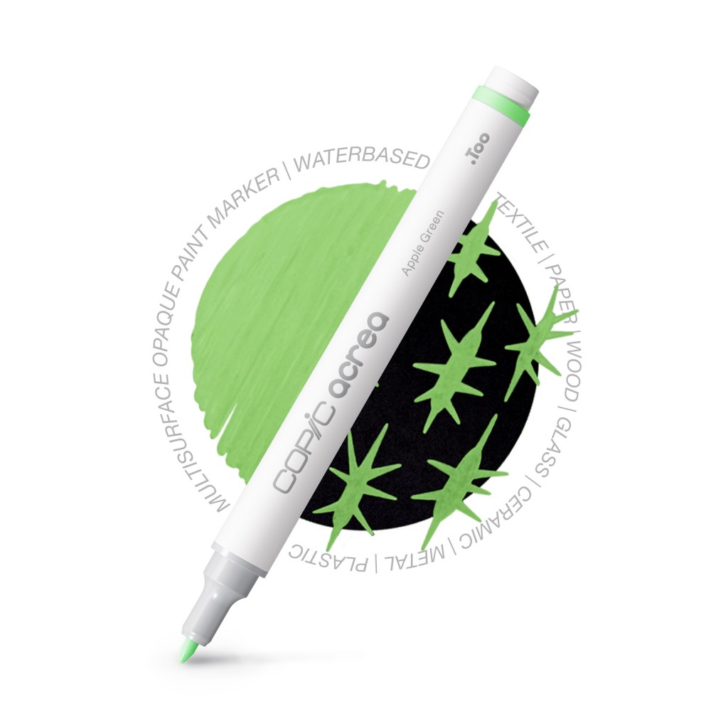 Copic Acrea water-based pigment marker - 017 Apple Green