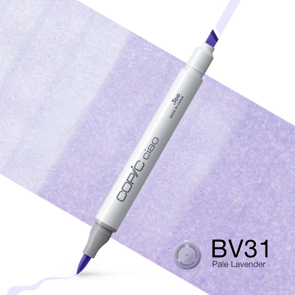 Copic Ciao dual-tip alcohol-based marker - BV31 Pale Lavender