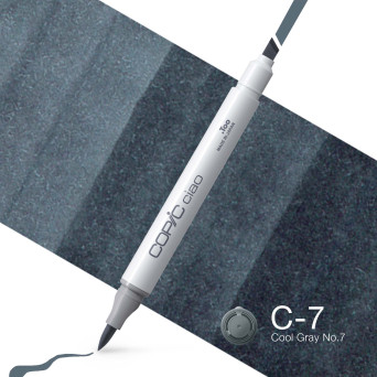 Marker dwustronny Copic Ciao - C-7 Cool Gray No.7