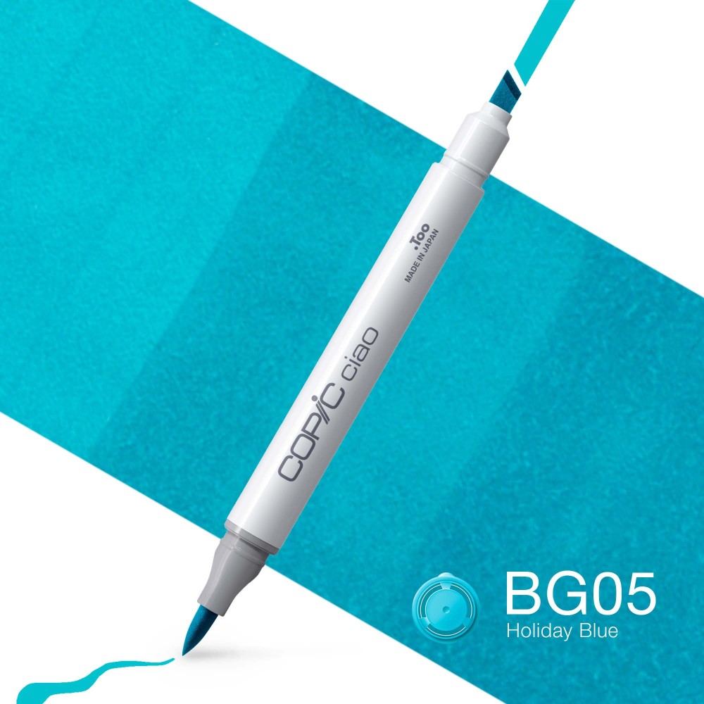 Copic Ciao dual-tip alcohol-based marker - BG05 Holiday Blue