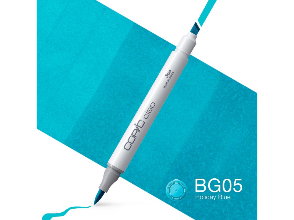 Copic Ciao dual-tip alcohol-based marker - BG05 Holiday Blue