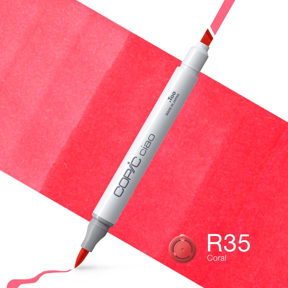 Copic Ciao dual-tip alcohol-based marker - R35 Coral