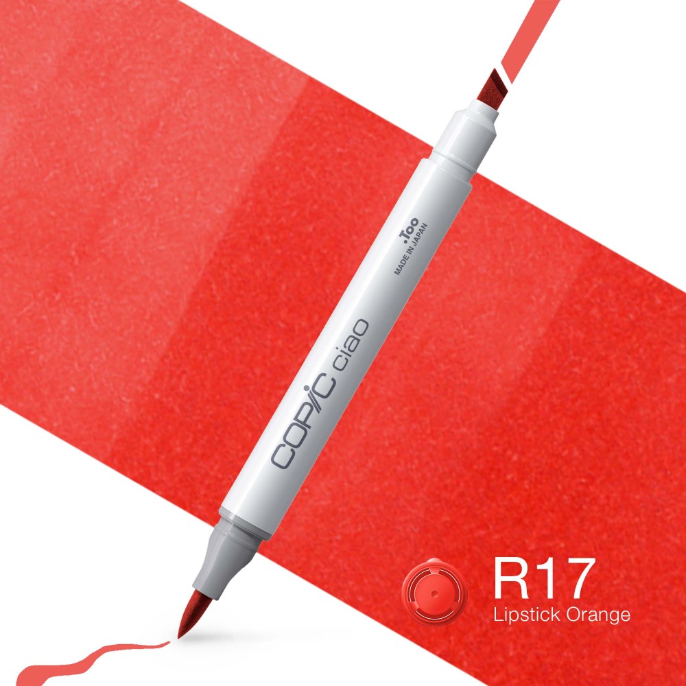 Copic Ciao dual-tip alcohol-based marker - R17 Lipstick Orange