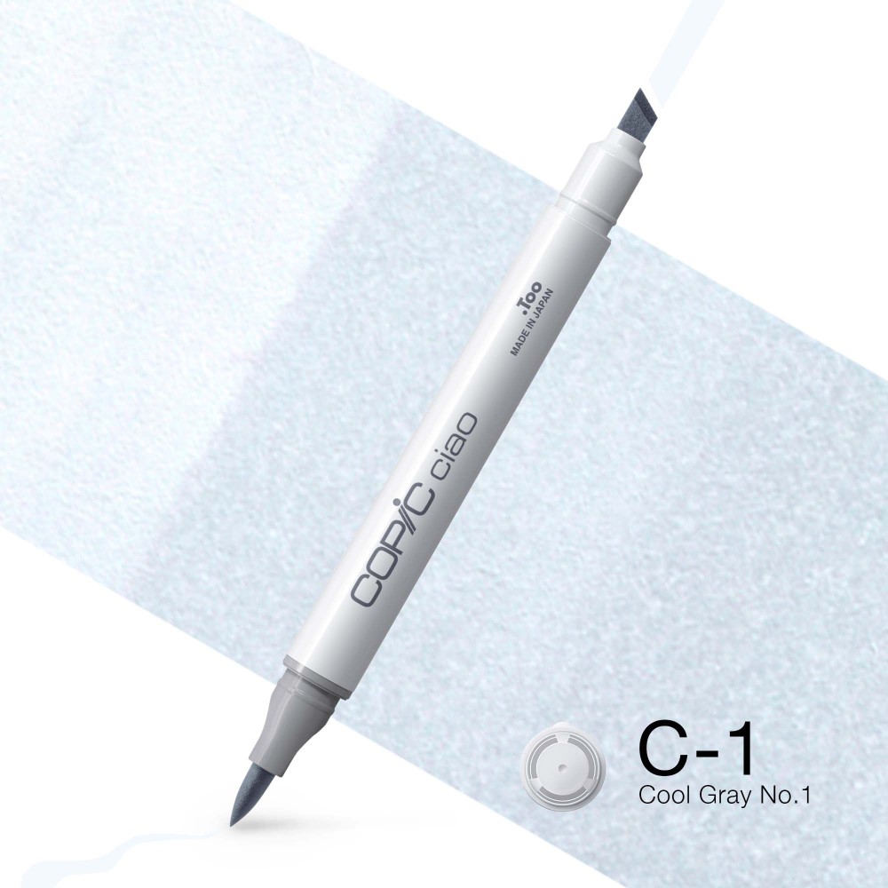 Marker dwustronny Copic Ciao - C-1 Cool Gray No.1