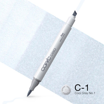 Copic Ciao dual-tip alcohol-based marker - C-1 Cool Gray No.1