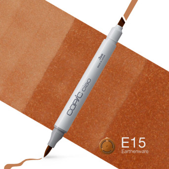 Copic Ciao dual-tip alcohol-based marker - E15 Earthenware