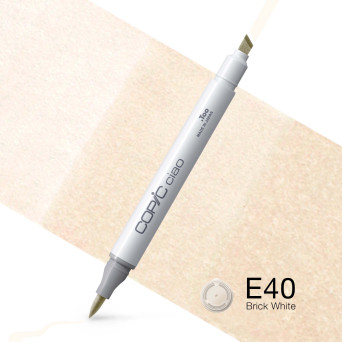 Copic Ciao dual-tip alcohol-based marker - E40 Brick White