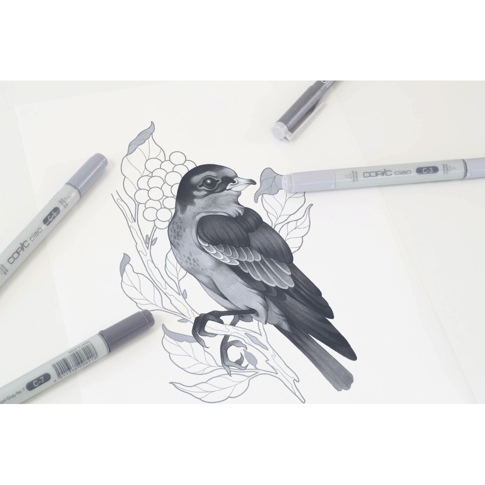 Zestaw markerów dwustronnych Copic Ciao Shade - Dark Cool Gray