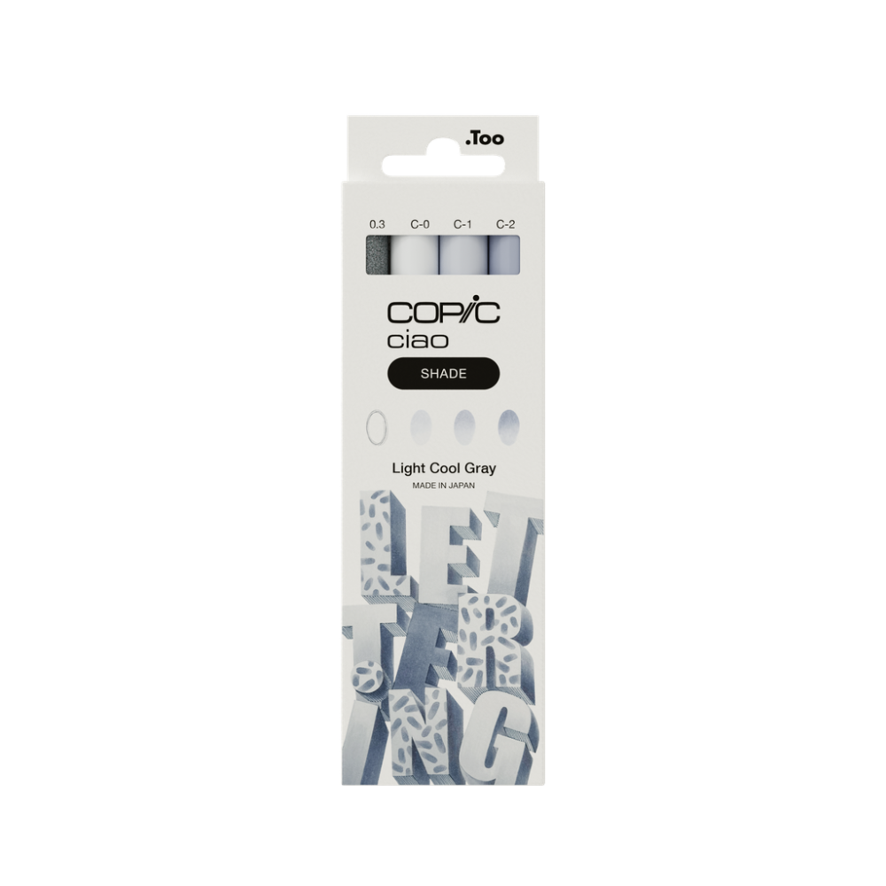 Zestaw markerów dwustronnych Copic Ciao Shade - Light Cool Gray