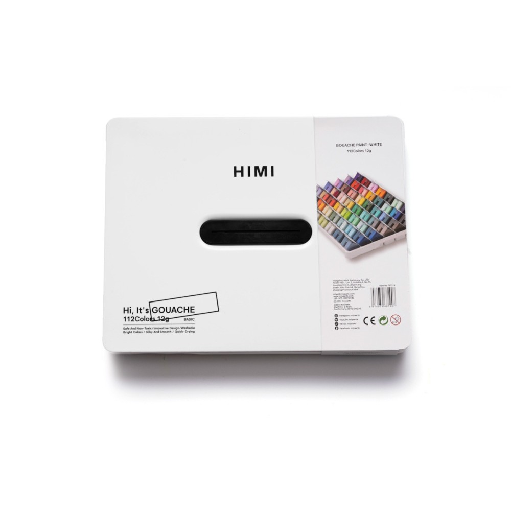 Set of Twin Cup Gouache paints - HIMI - White 112 pcs. x 12 g