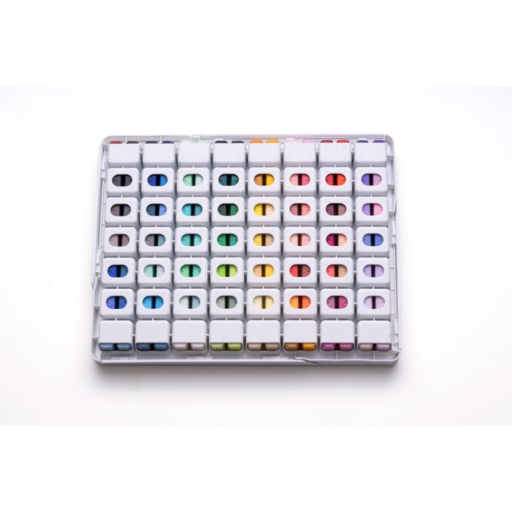 Set of Twin Cup Gouache paints - HIMI - White 112 pcs. x 12 g