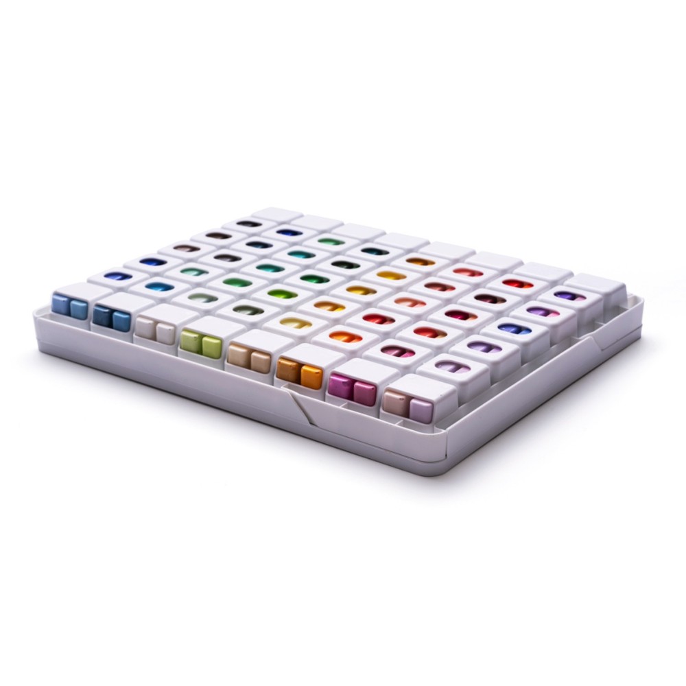 Set of Twin Cup Gouache paints - HIMI - White 112 pcs. x 12 g