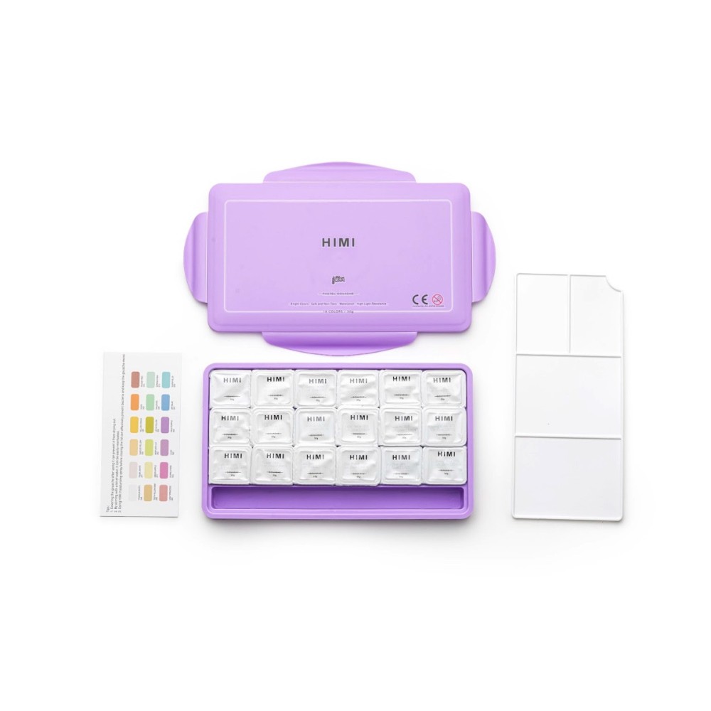 Set of Jelly Cup Pastel Gouache - HIMI - 18 pcs. x 30 g