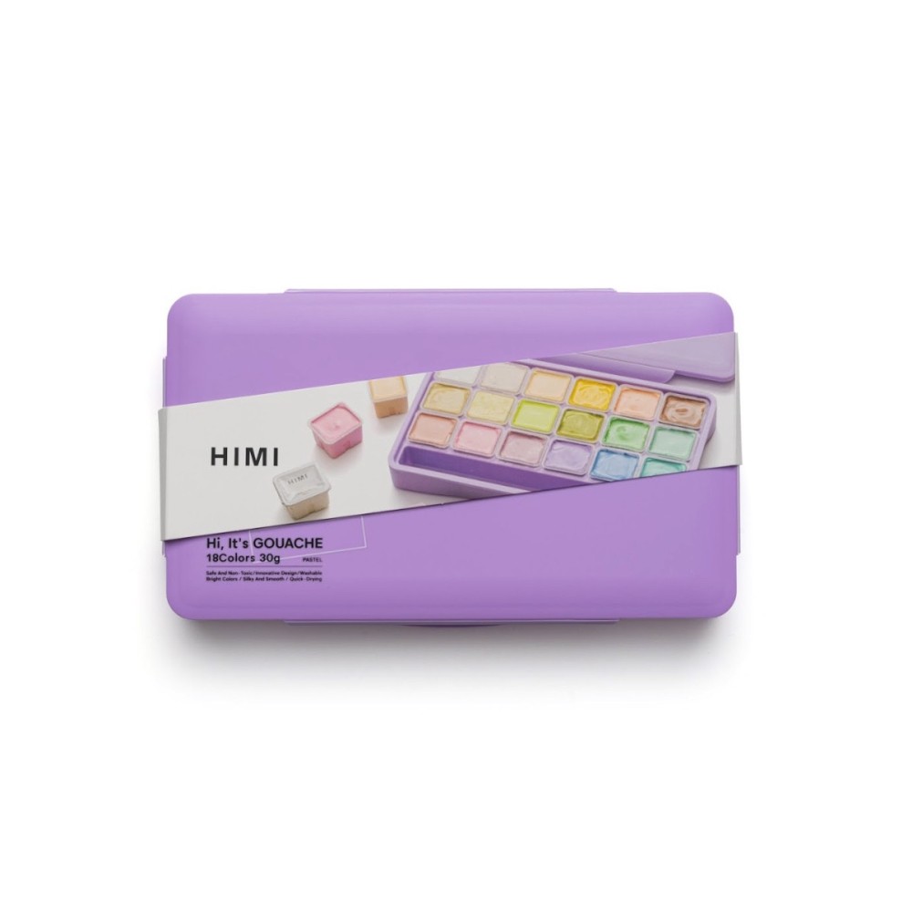 Set of Jelly Cup Pastel Gouache - HIMI - 18 pcs. x 30 g