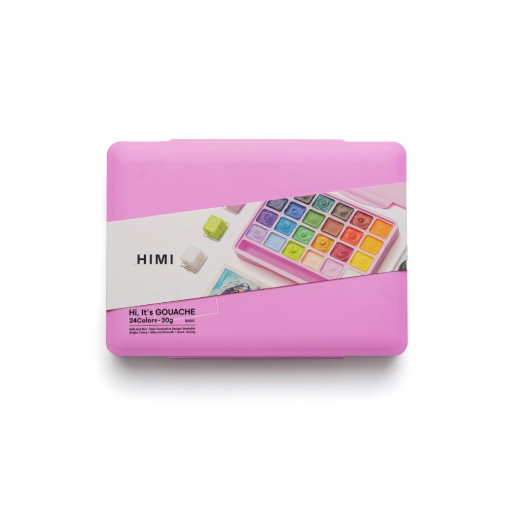 Zestaw gwaszy Jelly Cup Pink - HIMI - 24 szt.