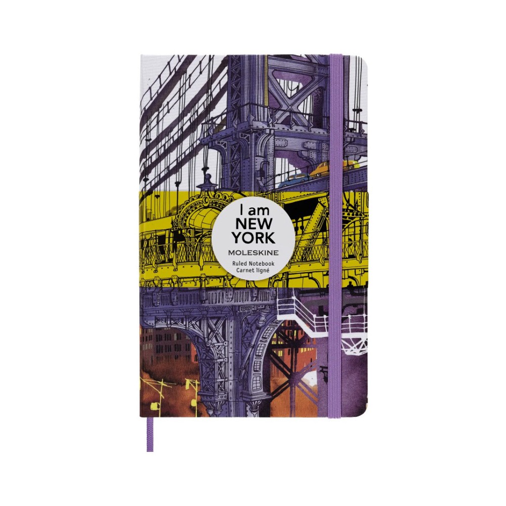 Notatnik w linie I am New York 13 x 21 cm - Moleskine - twarda okładka