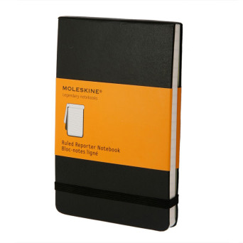 Notatnik reporterski w linie 9 x 14 cm - Moleskine - twarda okładka