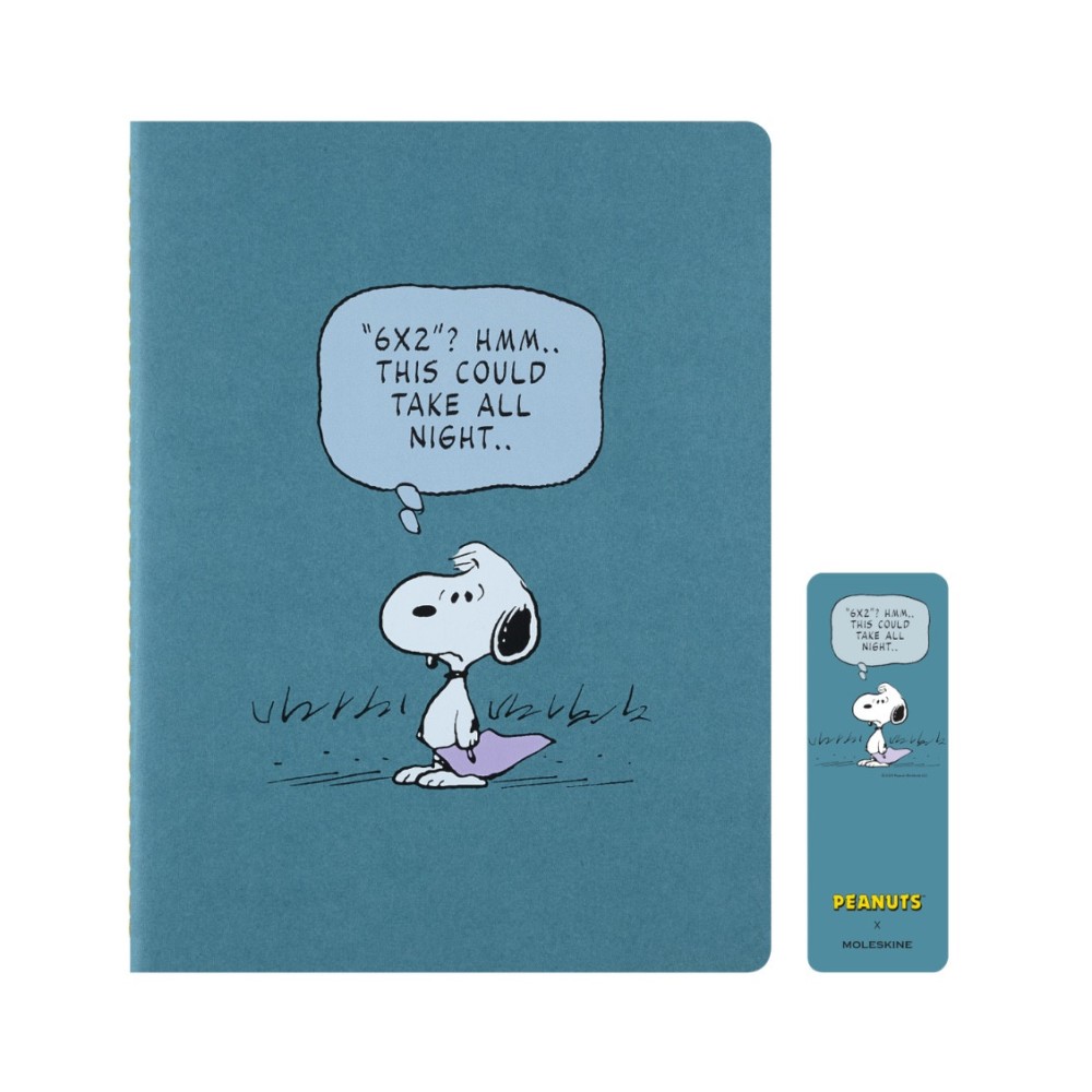 Set of Ruled Peanuts Cahier Journals 19 x 25 cm - Moleskine - soft cover 3 pcs.