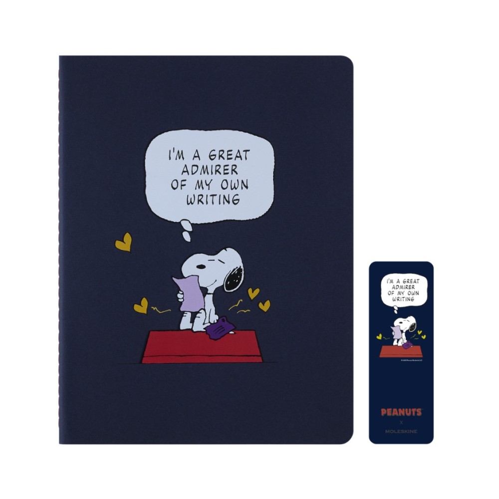 Zestaw zeszytów w linie Peanuts Cahier 19 x 25 cm - Moleskine - miękka okładka 3 szt.