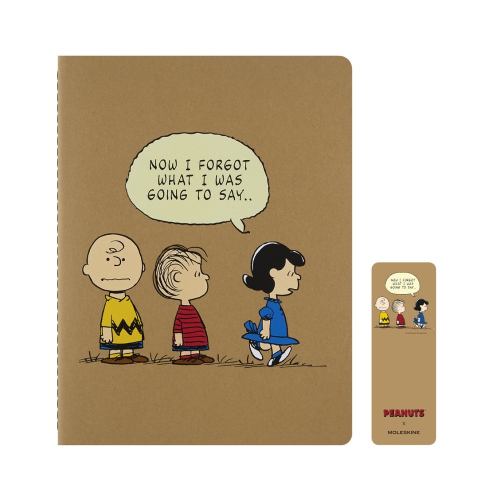 Set of Ruled Peanuts Cahier Journals 19 x 25 cm - Moleskine - soft cover 3 pcs.