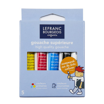 Set of Gouache paints - Lefranc & Bourgeois - 5 x 10 ml