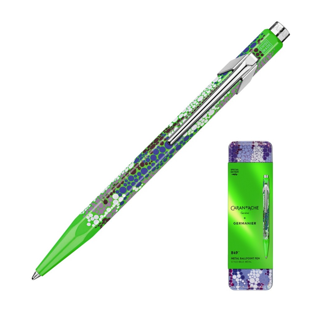 Długopis 849 Limited Edition Germanier w etui - Caran d'Ache - Green Fluo