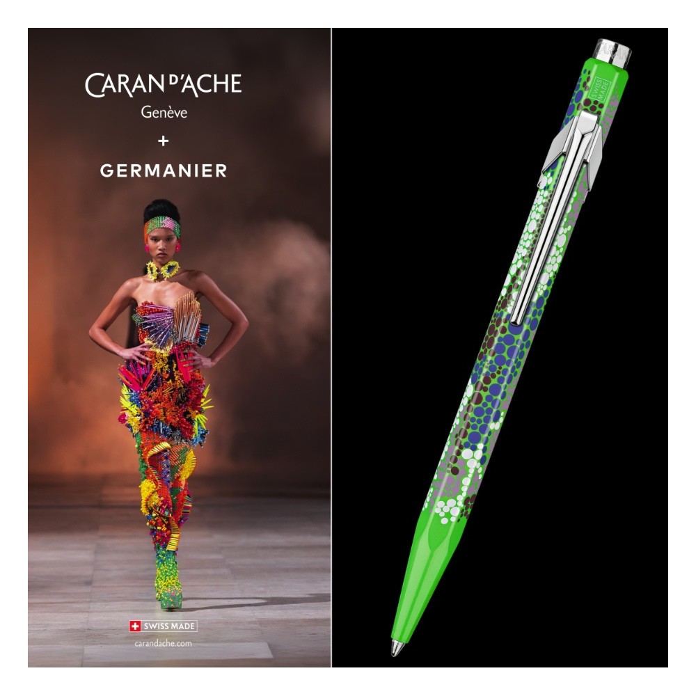 849 Limited Edition Germanier ballpoint pen - Caran d'Ache - Green Fluo