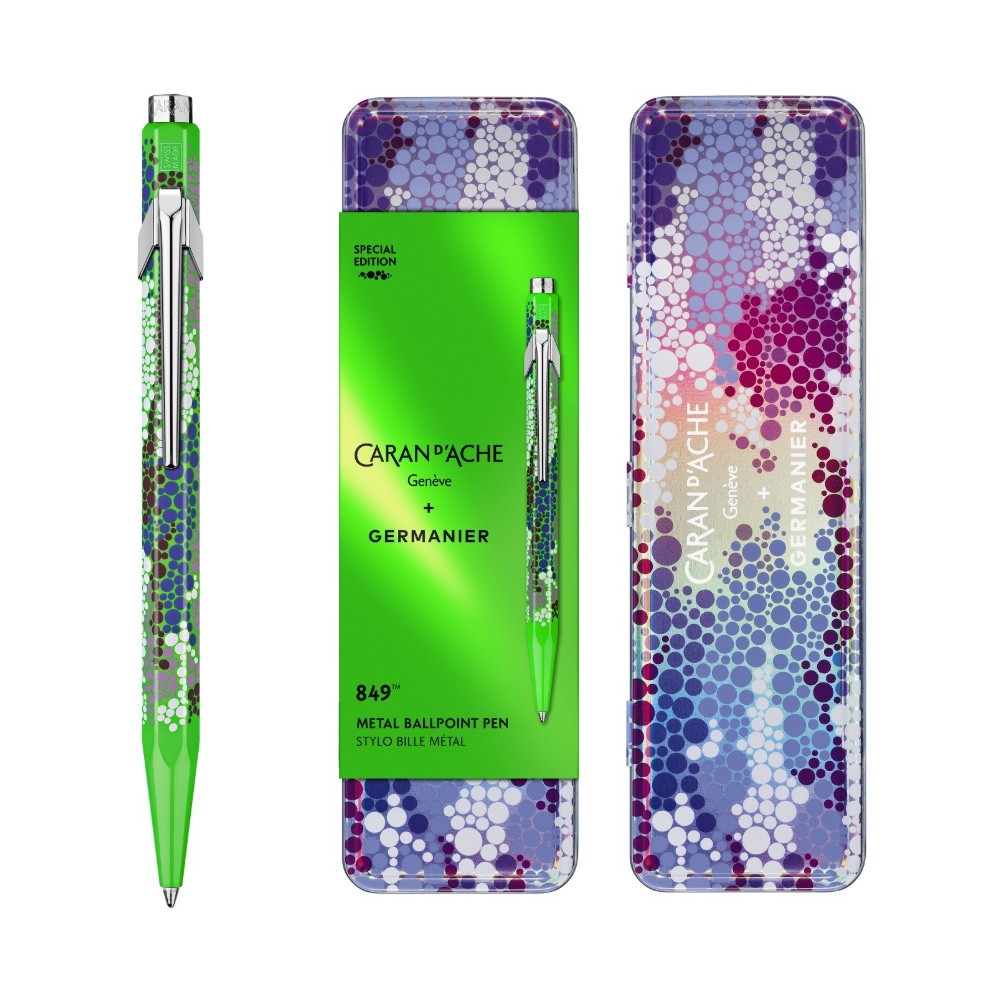 849 Limited Edition Germanier ballpoint pen - Caran d'Ache - Green Fluo