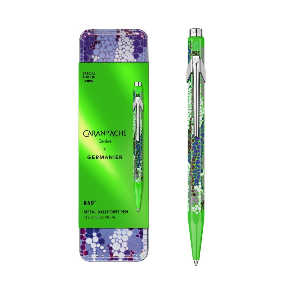 Długopis 849 Limited Edition Germanier w etui - Caran d'Ache - Green Fluo
