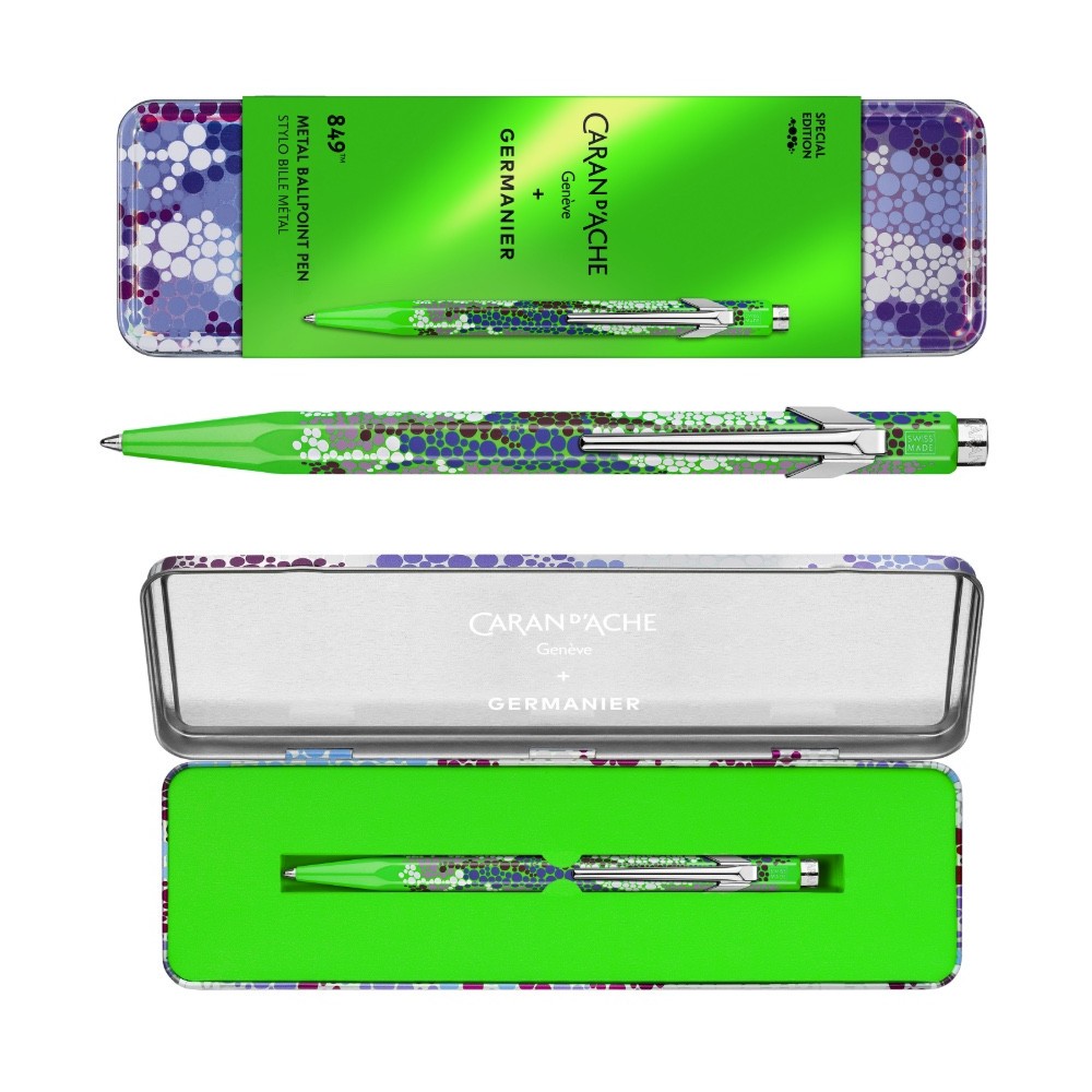 Długopis 849 Limited Edition Germanier w etui - Caran d'Ache - Green Fluo