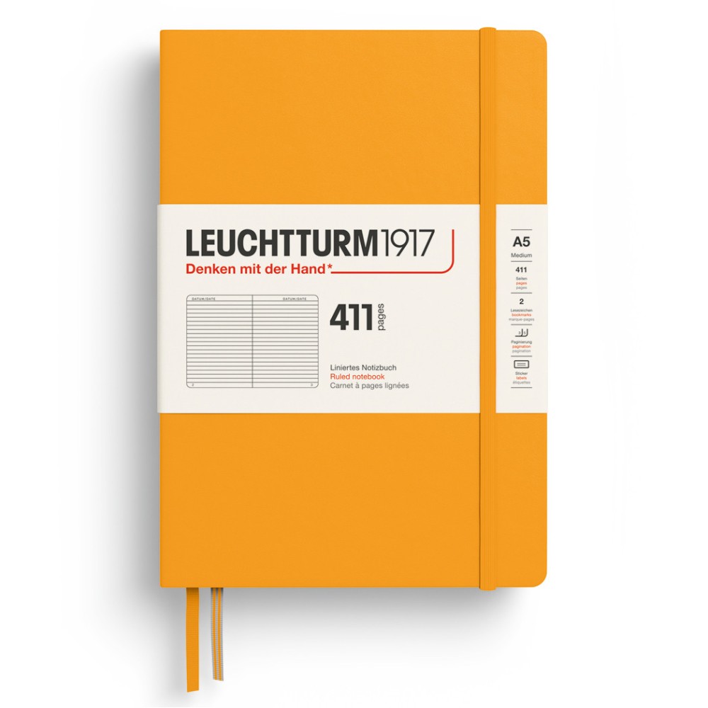 Notatnik w linie 411 A5 - Leuchtturm1917 - Rising Sun twarda okładka