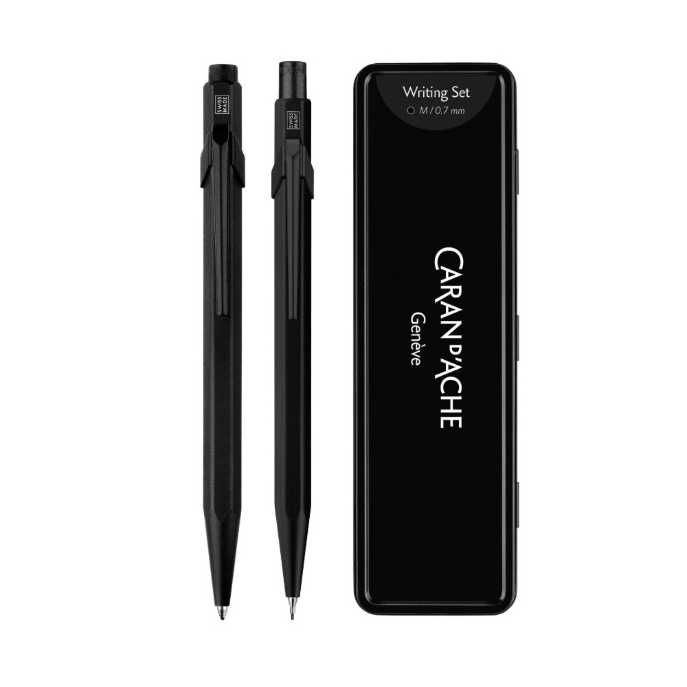 Set of 849 ballpoint pen and pencil 844 - Caran d'Ache - Black Code 2 pcs.