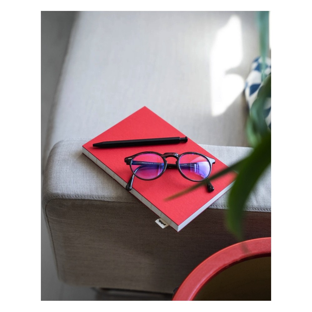 Dotted Yuzu notebook 12,9 x 19,8 cm - pith - Chartreuse