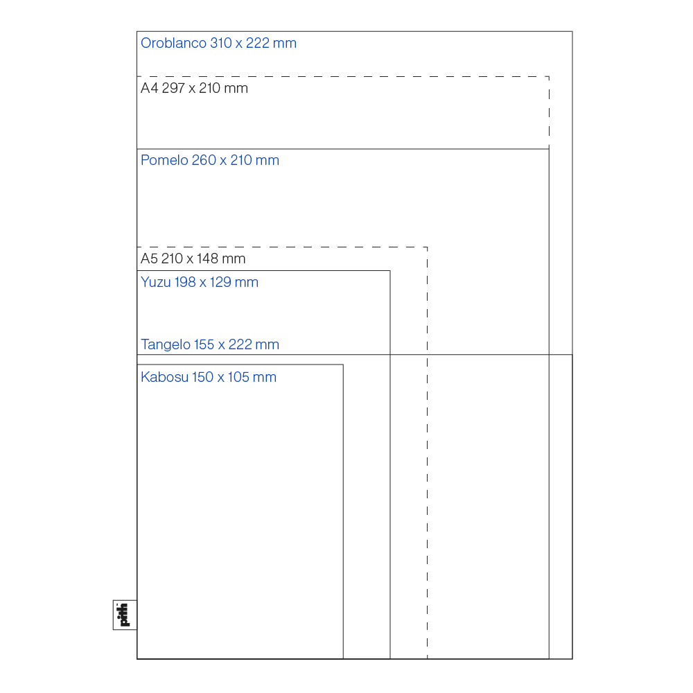 Notatnik w kropki Pomelo 21 x 26 cm - pith - Lavender