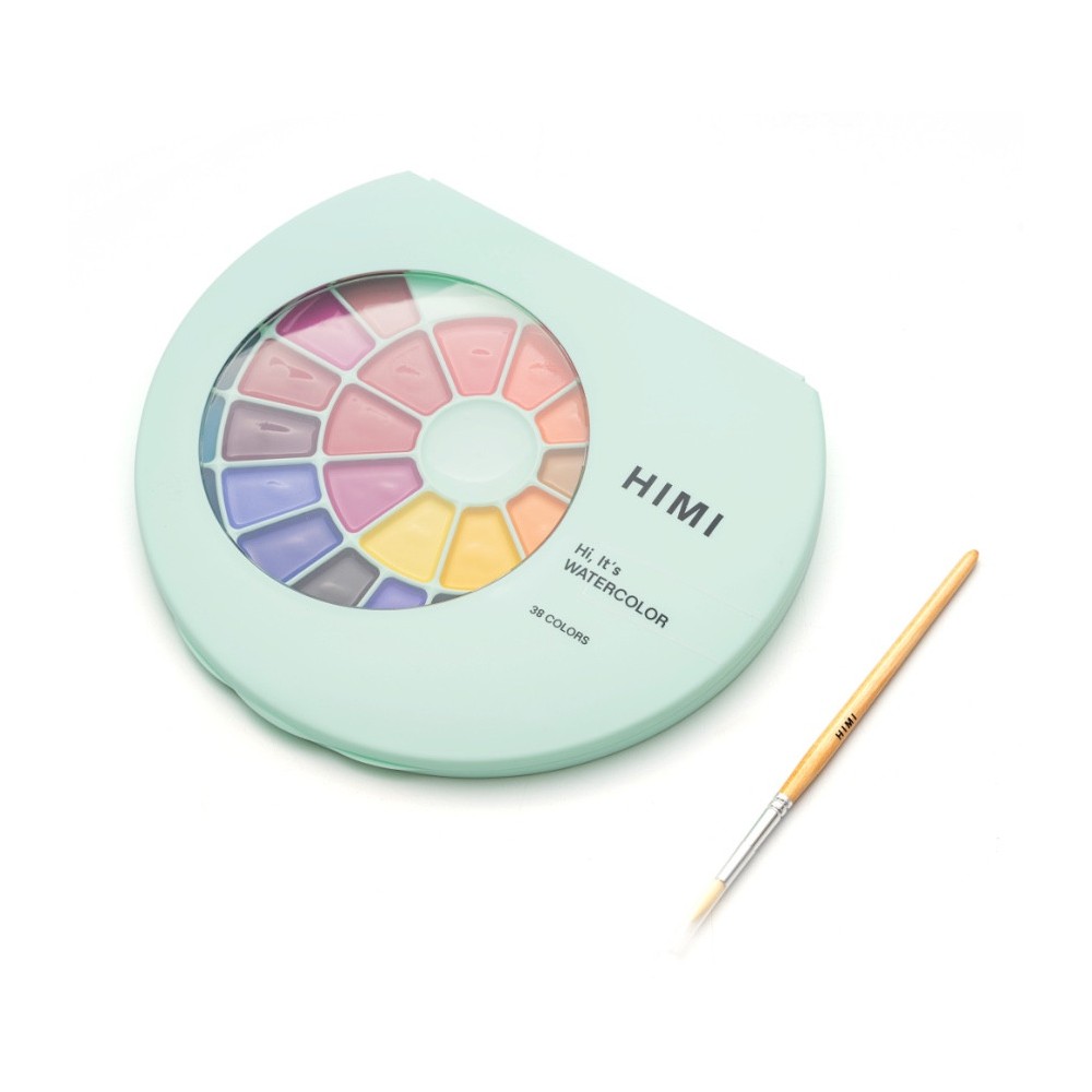 Set of Semi-Moist watercolors - HIMI - 38 pcs.