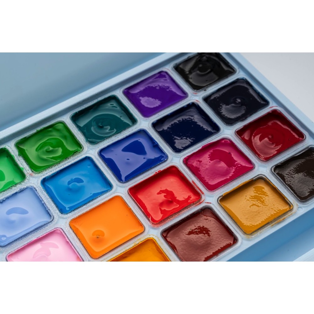 Set of Jelly Cup Gouache Basic - HIMI - 24 pcs. x 30 g