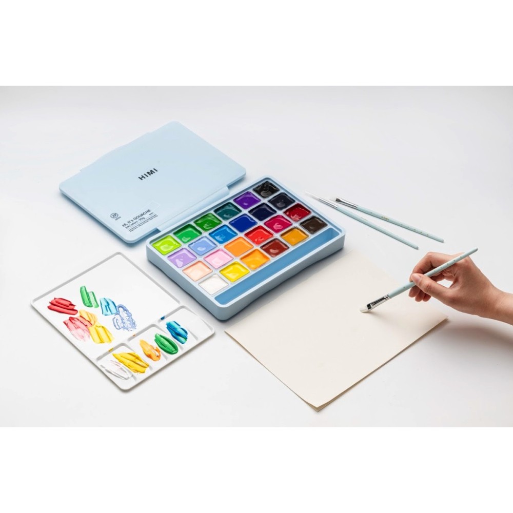 Set of Jelly Cup Gouache Basic - HIMI - 24 pcs. x 30 g