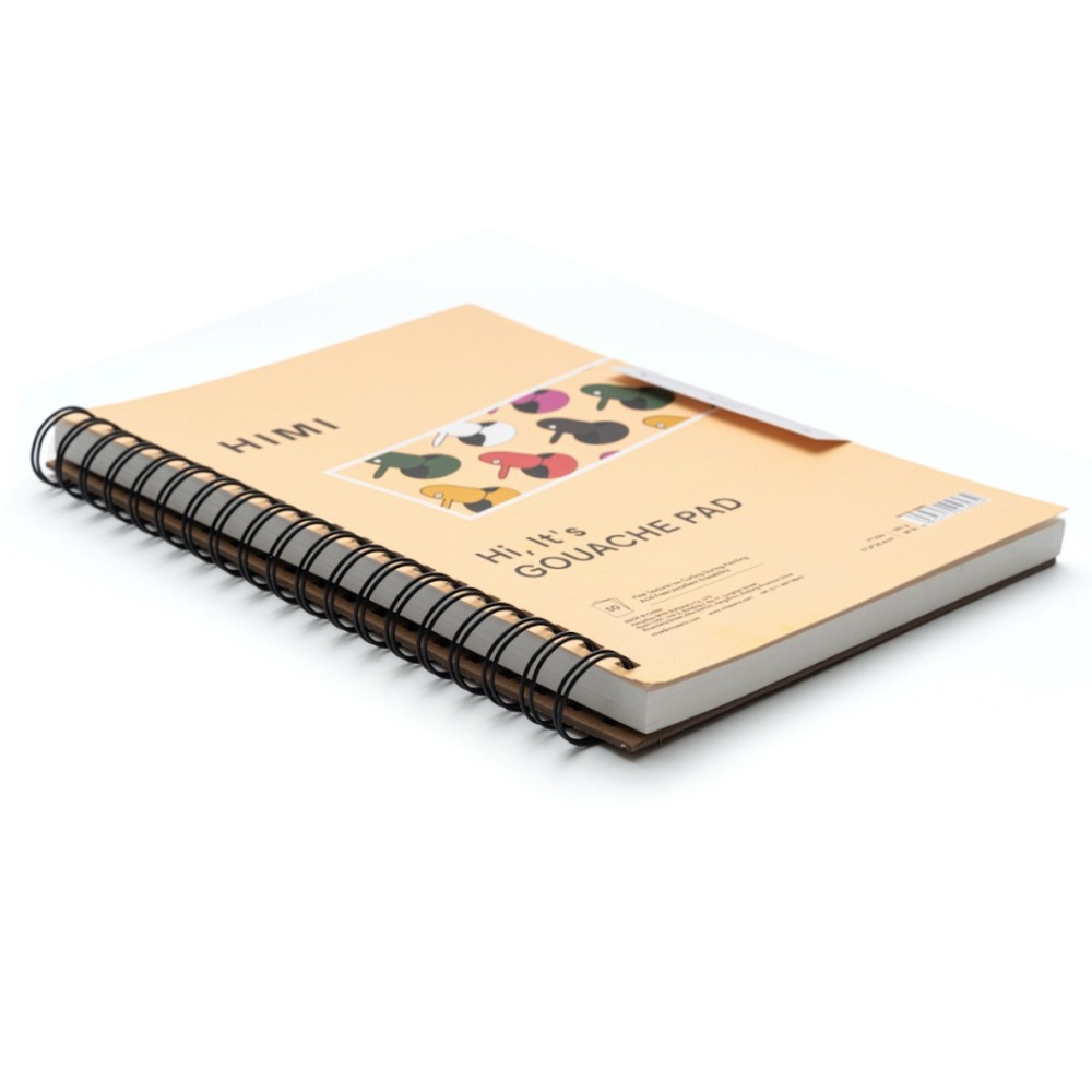 Spiral-bound gouache pad 17,8 x 25,4 cm - HIMI - 160 g 50 sheets