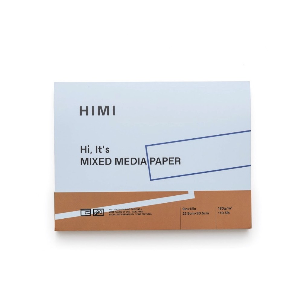 Blok Mixed Media 22,9 x 30,5 cm - HIMI - 180 g 90 ark.