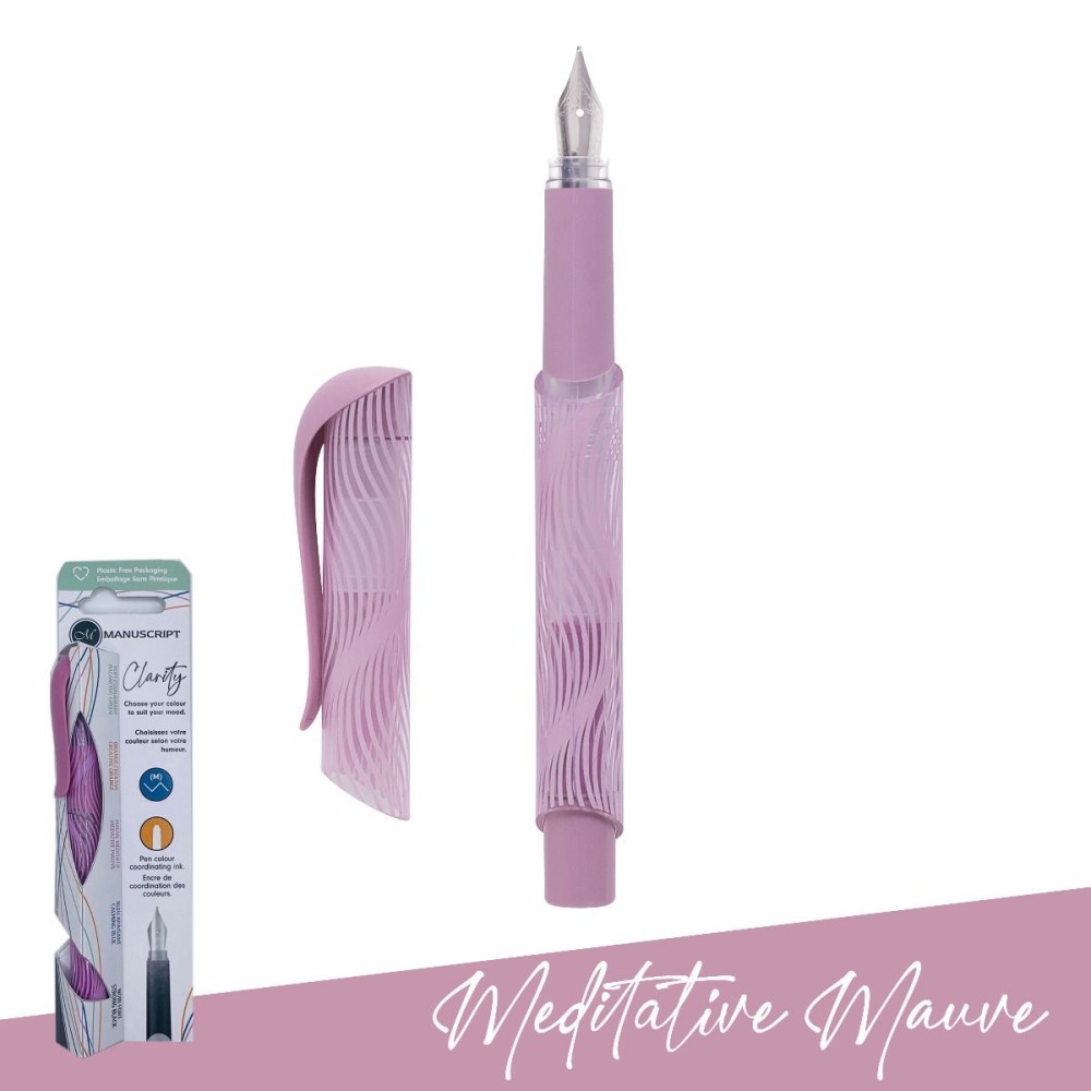 Clarity fountain pen - Manuscript - Mauve M