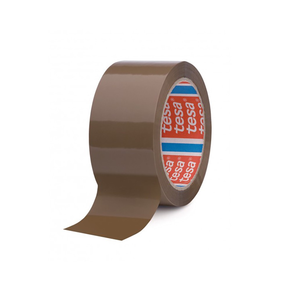 Pack Solvent tape 48 mm x 66 m - Tesa - brown