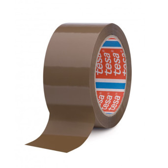 Taśma pakowa Solvent 48 mm x 66 m - Tesa - brązowa